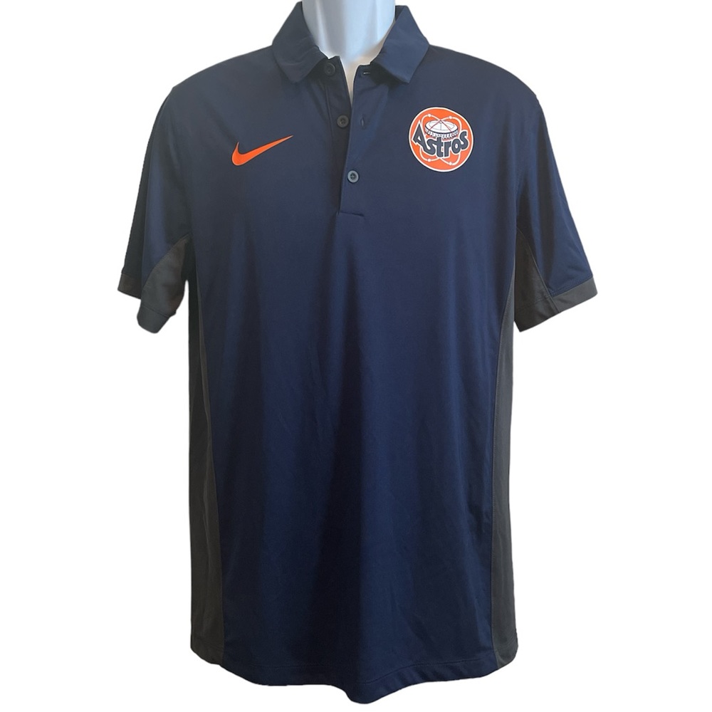 Mens Nike Dri-Fit Houston Astros Polo Shirt Size Medium